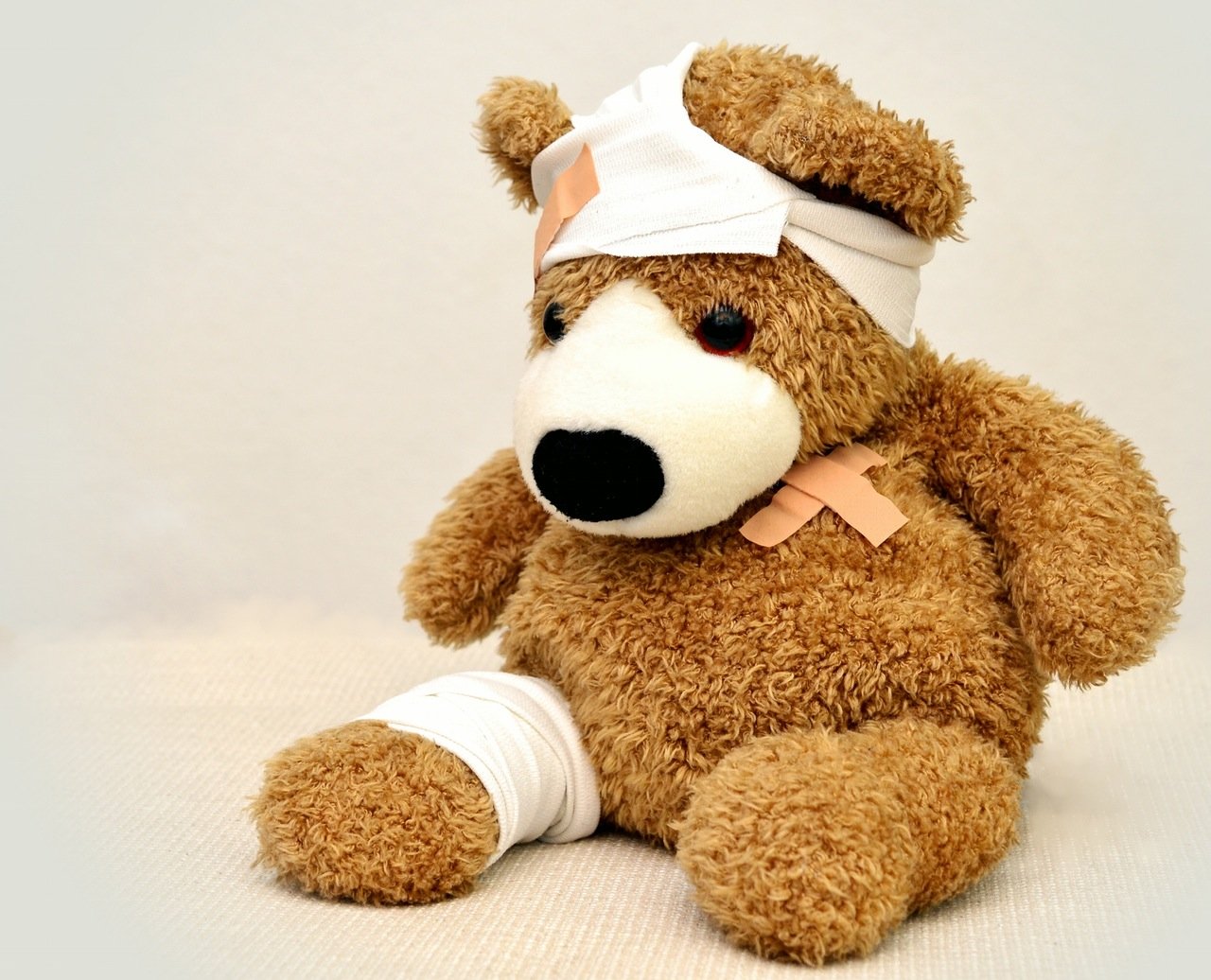 bandaging teddy